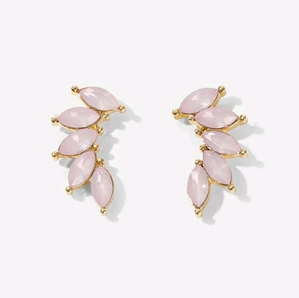 Pink Petal Stud Earrings